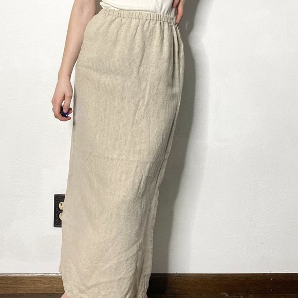 Eileen Fisher Linen Maxi Skirt - Picture 2 of 13